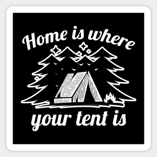 Home Is Where Your Tent Is Sticker